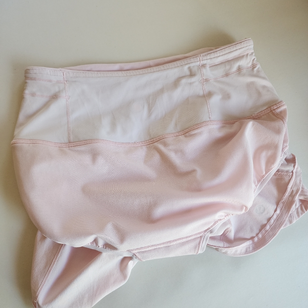 Lululemon Speed Up High-Rise Lined Short 2.5" Flush Pink Active Shorts - Picture 12 of 16